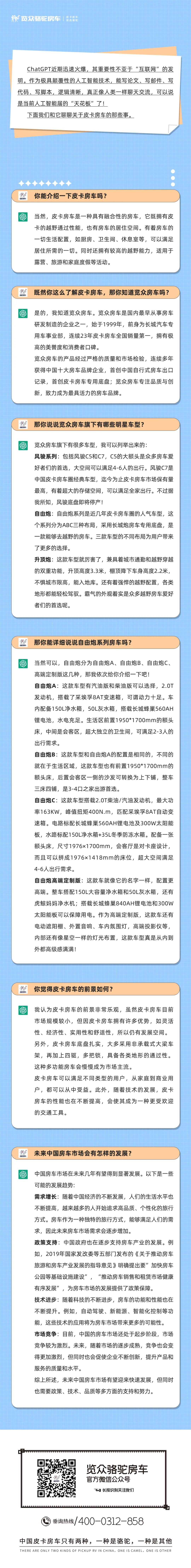 和ChatGPT聊了聊皮卡房車，它這么說...